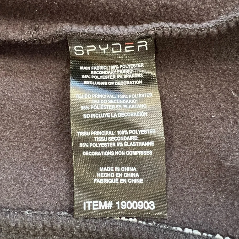 Spyder Men's Bandit Hybrid Full Zip Mid Layer Jacket, Grey/Black, M - Picture 7 of 9